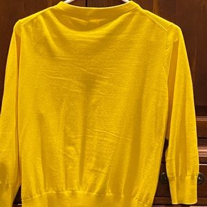 The Clare Cardigan in bright yellow